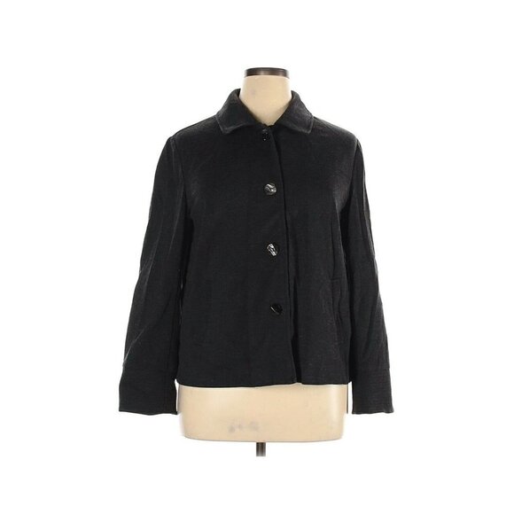 Chico's Charcoal Grey Stretch Blazer Jacket 3 XL - Picture 1 of 2